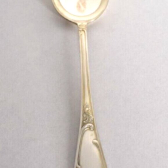Early BSF 90 German Silverplate Large Serving Spoon Flatware-11" Beautiful! - Picture 1 of 10